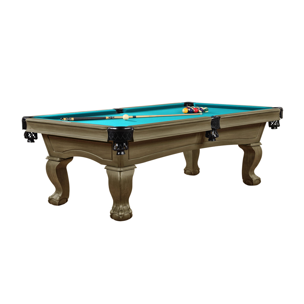 Resolute 8' Whiskey Table Ball and Claw Legs Pool Table