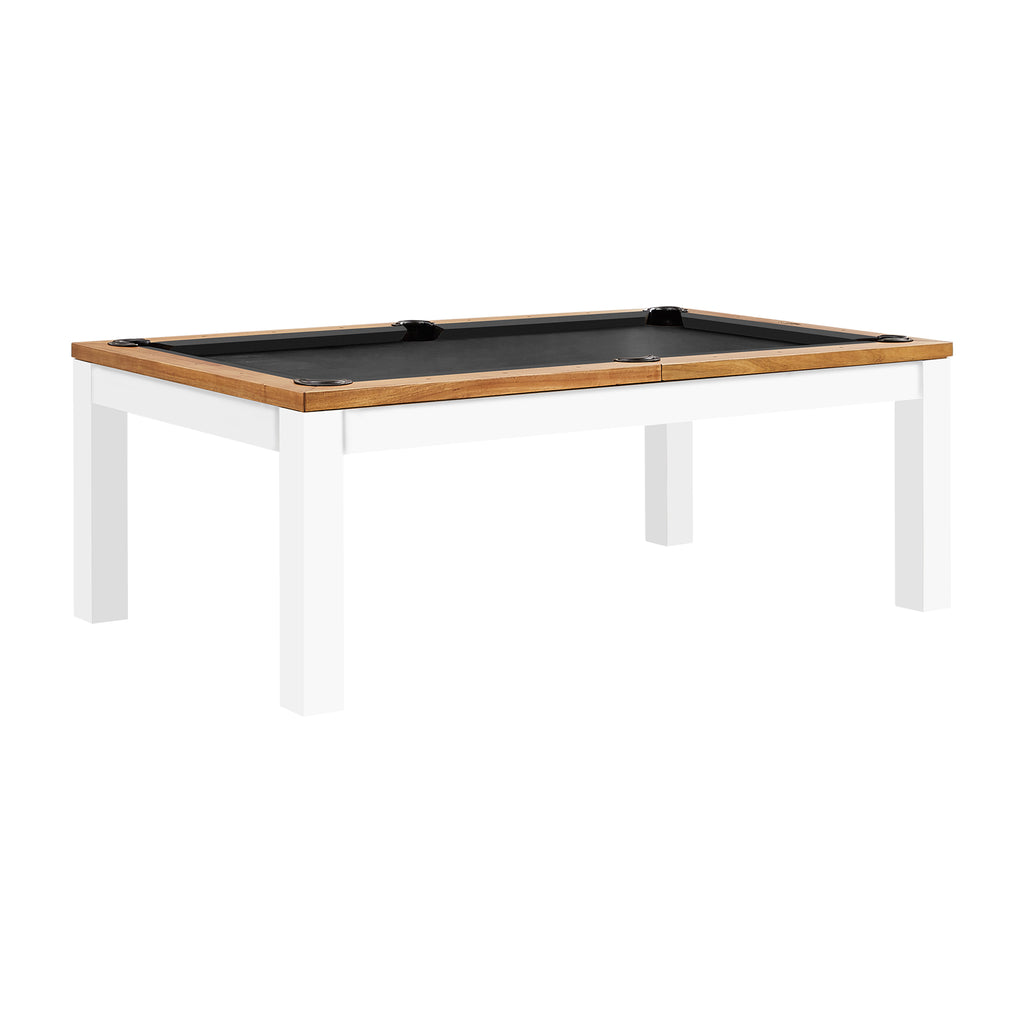 Penelope II 8' Acacia & White Table w/Dining Top