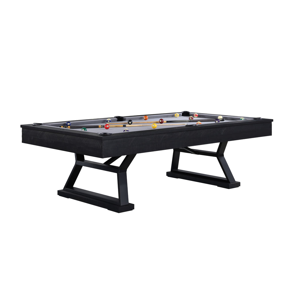 Durham 8' Ink Black Pool Table