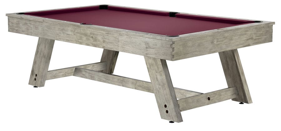 Barren 8' Pool Table - Ash Grey Wine