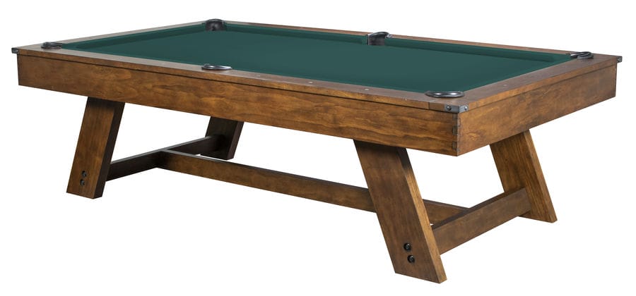 Barren 7' Pool Table - Gunshot Basic Green