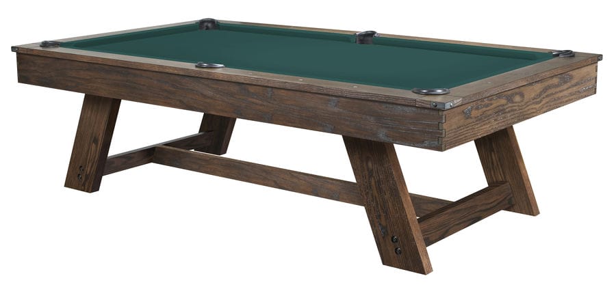 Barren 8' Pool Table - Whiskey Barrel Basic Green