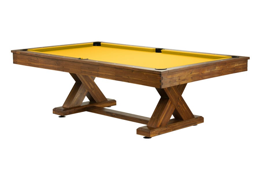 Cumberland Outdoor 8' Pool Table - Acacia Sunflower