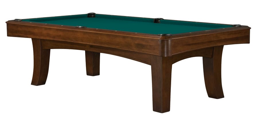 Ella II 8' Pool Table - Nutmeg Basic Green