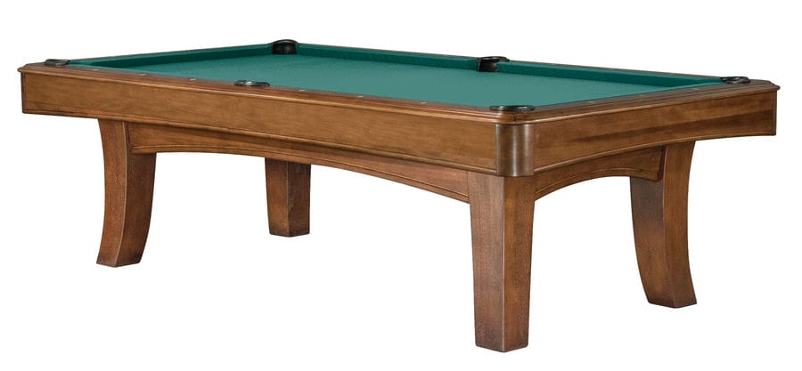 Ella II 7' Pool Table - Walnut Dark Green
