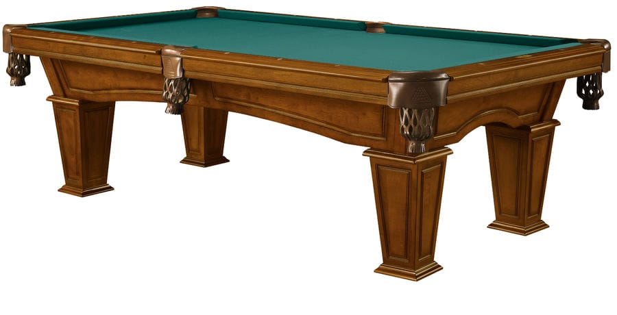 Mesa 7' Pool Table - Walnut Dark Green