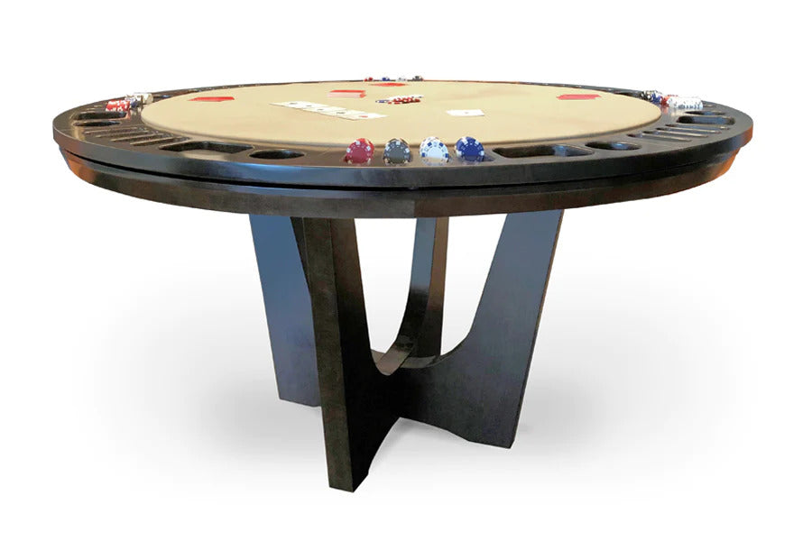 Menlo, 66" Round, Reversible Top Game Table with Storage