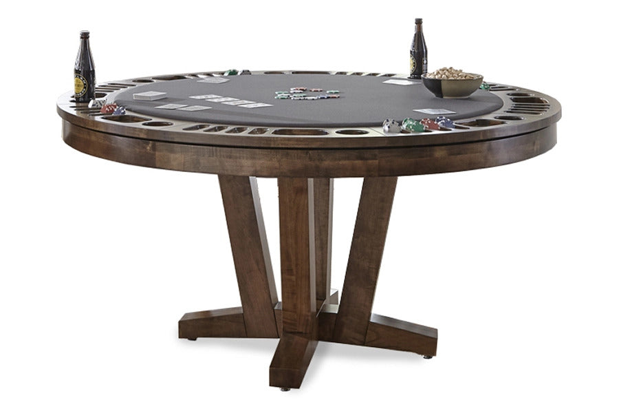 Petaluma, 60" Round, Reversible Top Game Table with Storage